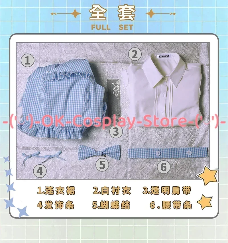 [حسب الطلب] لعبة الهوية الخامس فتاة صغيرة دوروثي تأثيري حلي هالوين كرنفال عطلة حفلة موحدة المرأة فستان نزهة لطيف