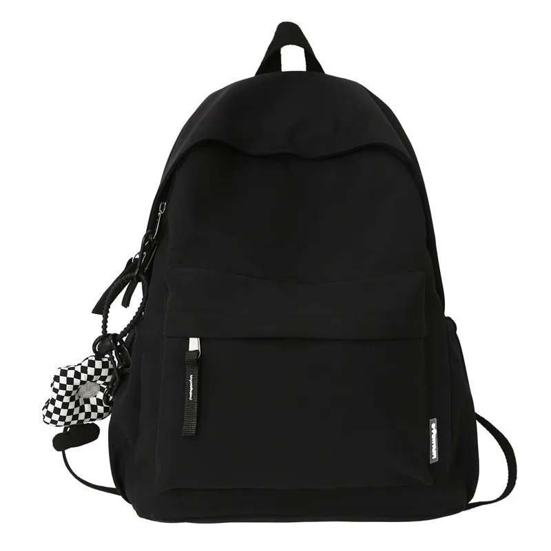 

Fashion Casual Backpack Simple Solid Color Backpack Japanese Schoolbags College Students Junior High School Students Backpack