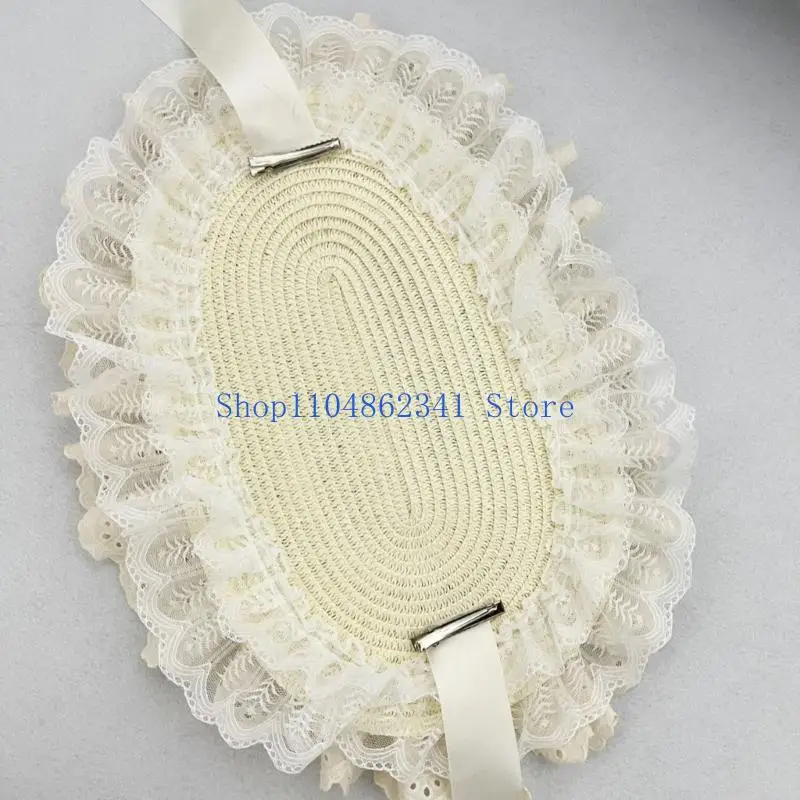 5asd อะนิเมะหมวกหรูหรามือเย็บลูกไม้ออกแบบตกแต่งผมเหมาะสำหรับเครื่องแต่งกายกิจกรรมกิจกรรมกลางแจ้งปรับพอดี