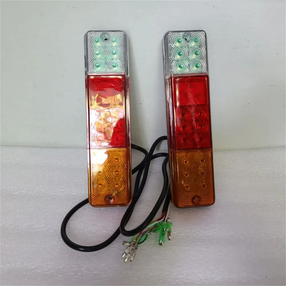 2Pcs DC12-80V LED Tail Rear Light Taillight Tail-lamp Stop Lamp Nichiyu Forklift 36410-07570 12V 24V 36V 48V V72V 80