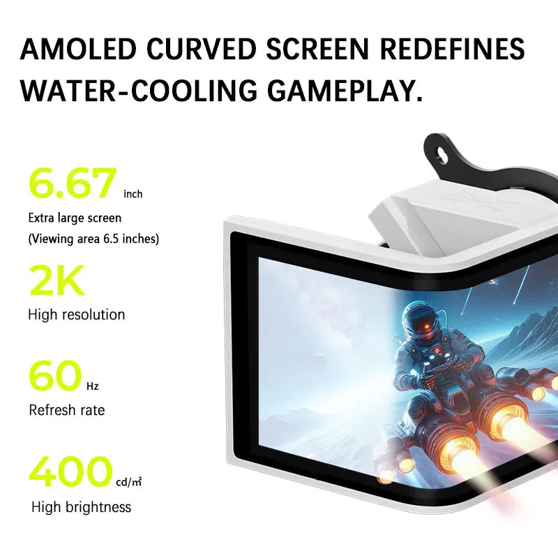 TRYX Panorama 360 ホワイト 6.5インチ AMOLEDクリーン TRYX PANORAMA 360 V1.5 White 360mm AIO 6.5'' AMOLED Curved Screen