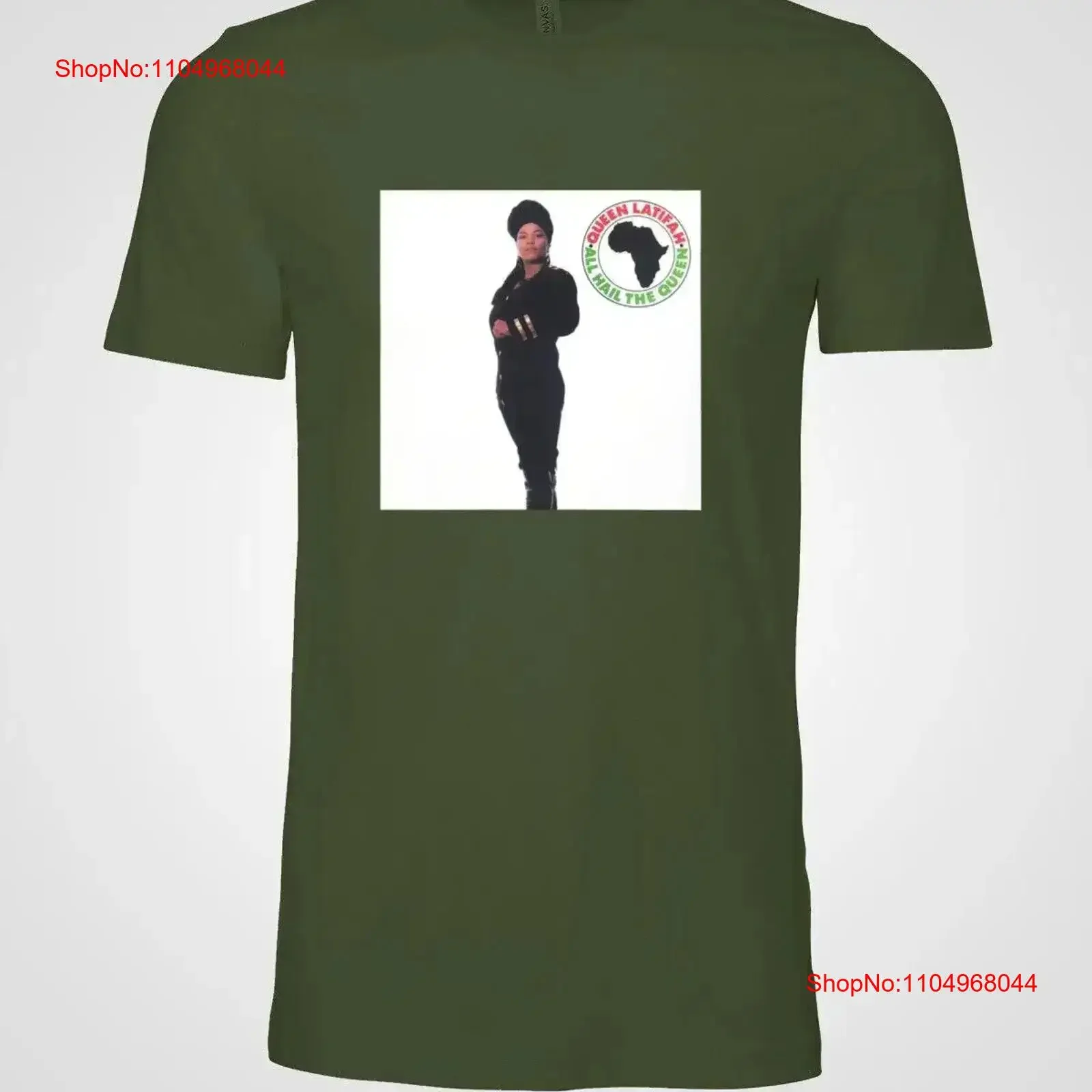 Camiseta QUEEN LATIFAH All Hail The, vintage, com estampa lavada, confortável, elástica, versátil, com design ligeiramente sofisticado.