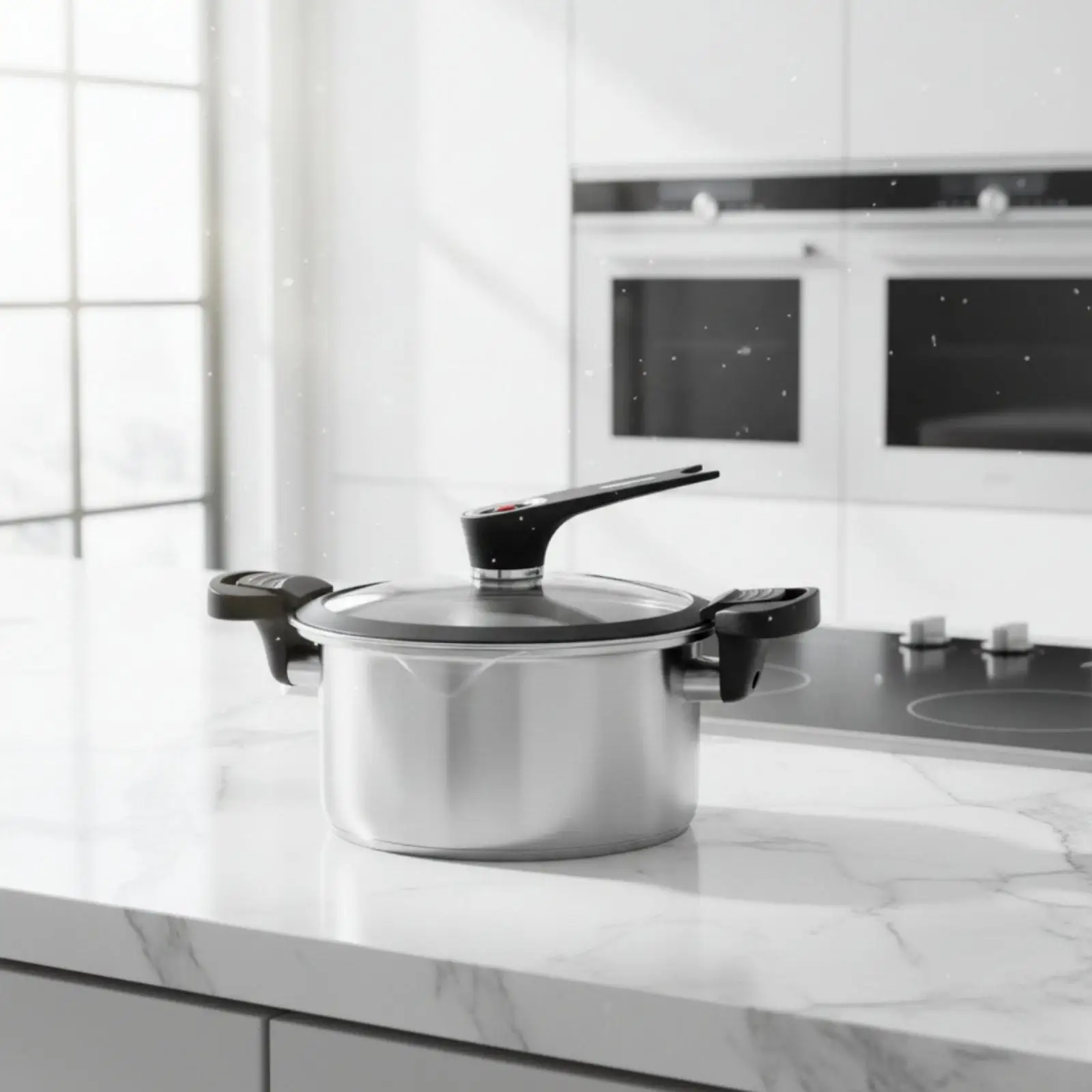 Induction Compatible Stainless Steel Steam Cooker Pot with 70pa Micro Pressure for Family Meals
