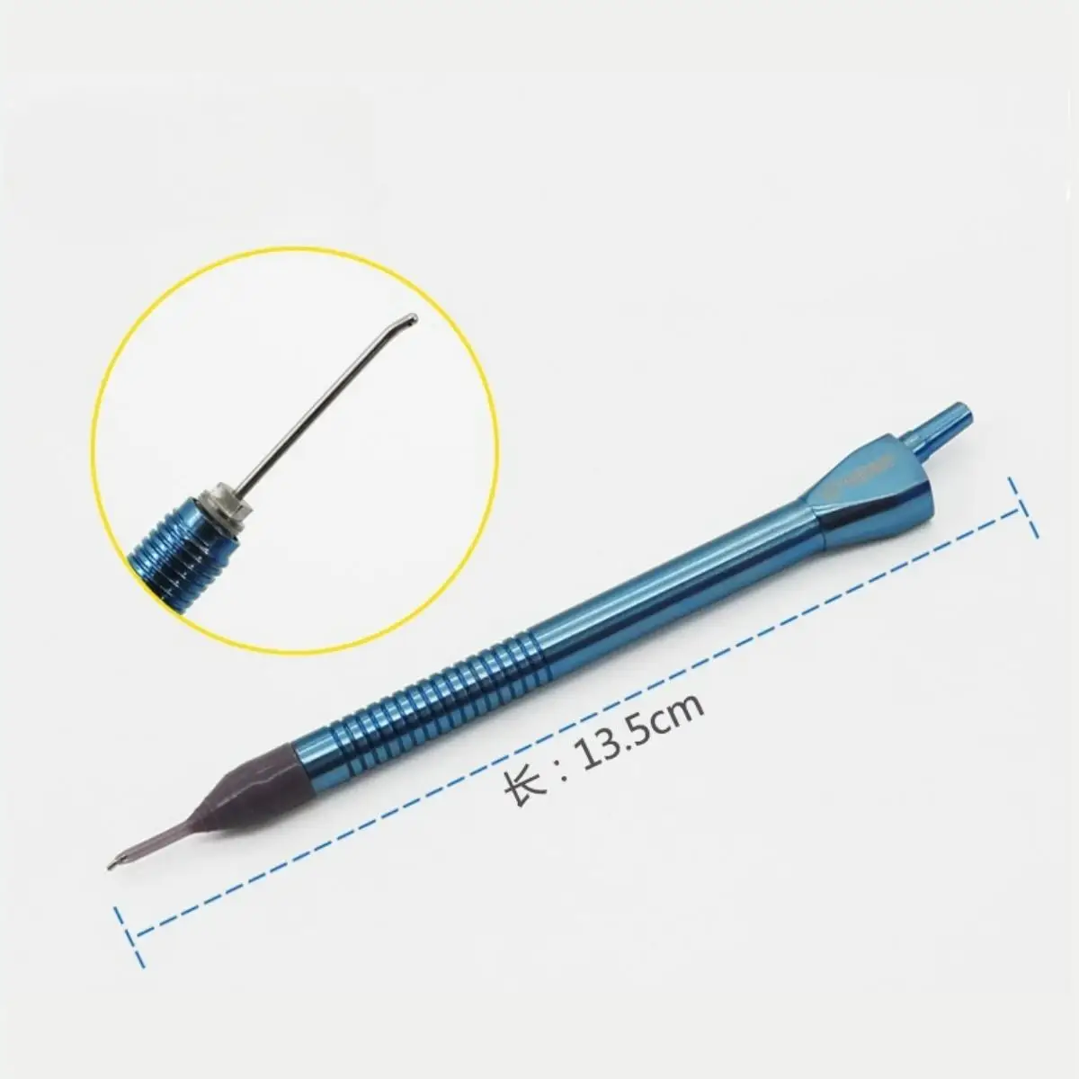 Phaco Handle Titanium Phacoemulsification I/A handpiece for Ophthalmology straight/curved/angled tip with sleeve