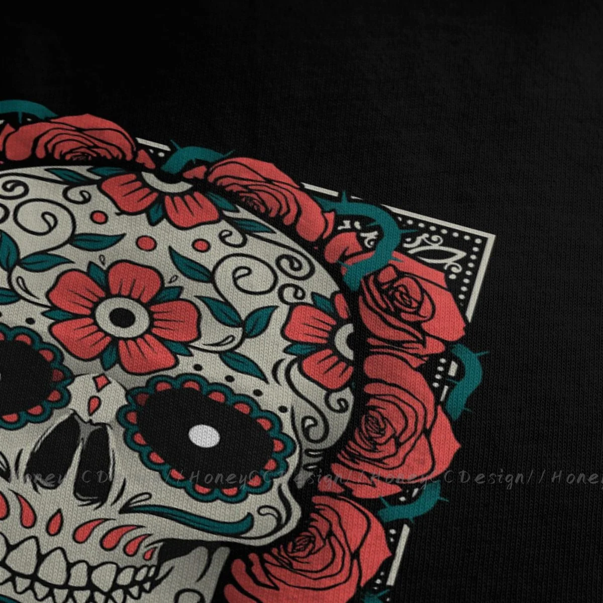 Shirt Men Clothing Mexico Skull Sugar T-Shirt Mexican Skull 1 Fashion Unisex Short Sleeve TShirt Loose