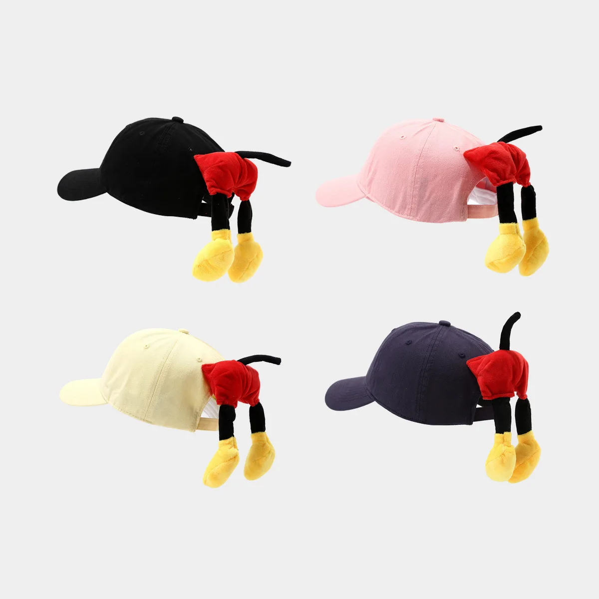 

Creative Cute Mickey Butt Baseball Hat New Fashionable Western-style Duckbill Cap High Quality Niche Travel Sunscreen Hat