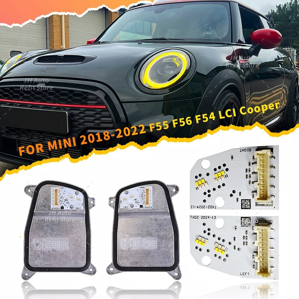 CSL Yellow DRL Chips Boards 63118737590 For Mini Cooper JCW F55 F56 F57 F54 LCI LED Headlight Daytime Running Lights Module
