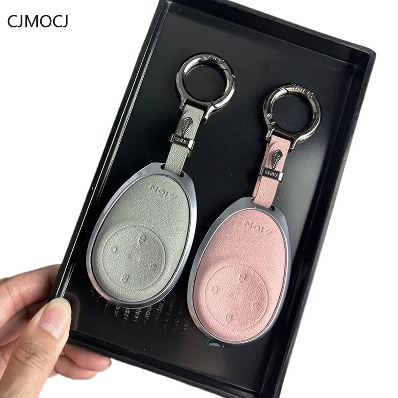 For GAC AION V RT Tyrannosaurus Key Case Cover, Zinc Alloy Car Key Fob Shell, Shockproof Luxury Smart Keychain, AION Accessories