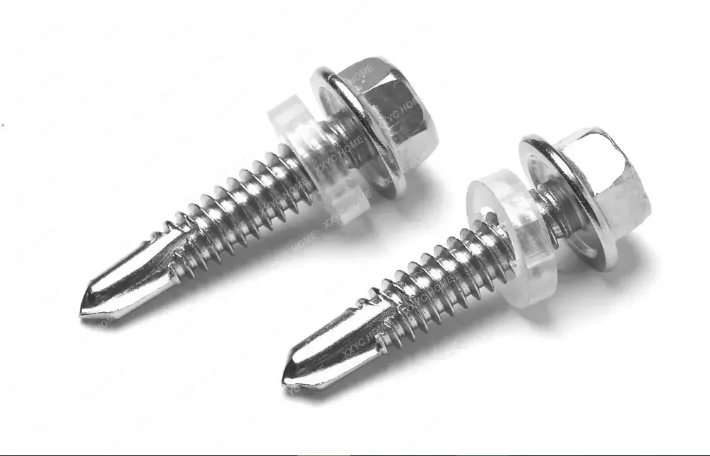 

M5.5 304 410 Stainless Steel Outer Hexagon Drill Tail Screw Colored Steel Tile Self Drilling Dovetail Screw