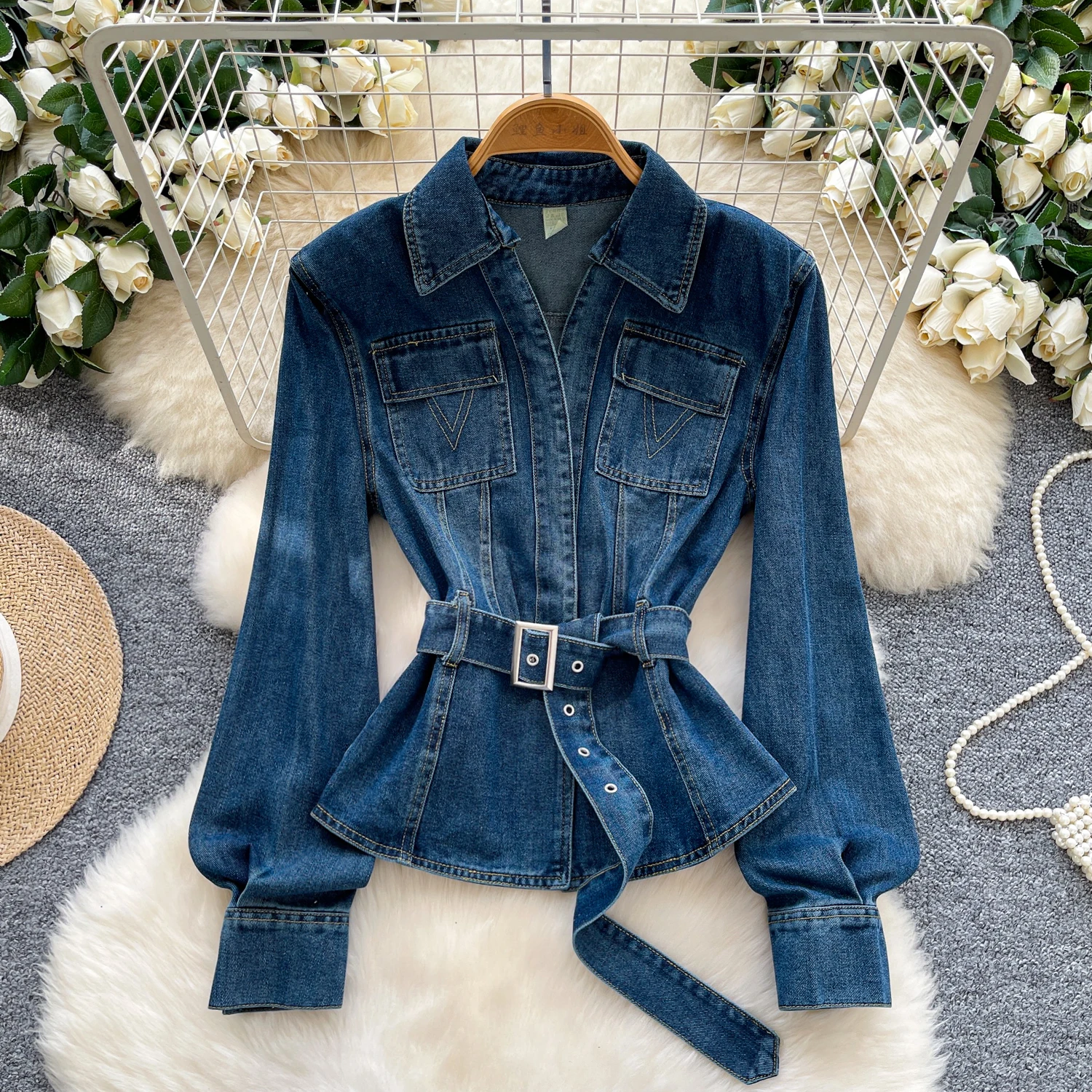 

Винтажная элегантная блузка с отложным воротником и длинными рукавами, модная рубашка, повседневный топ, сказочная женская рубашка