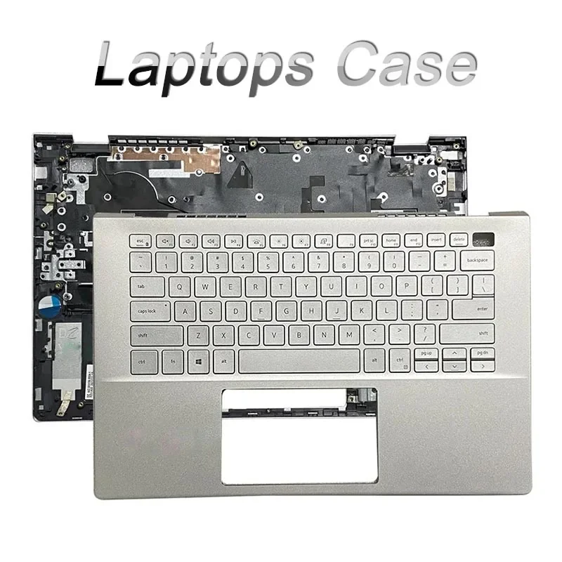 

NEW Laptop Palmrest Upper Case With US Keyboard for Dell inspiron 14 5401 5402 5405 09TNWY Silver Computer Case