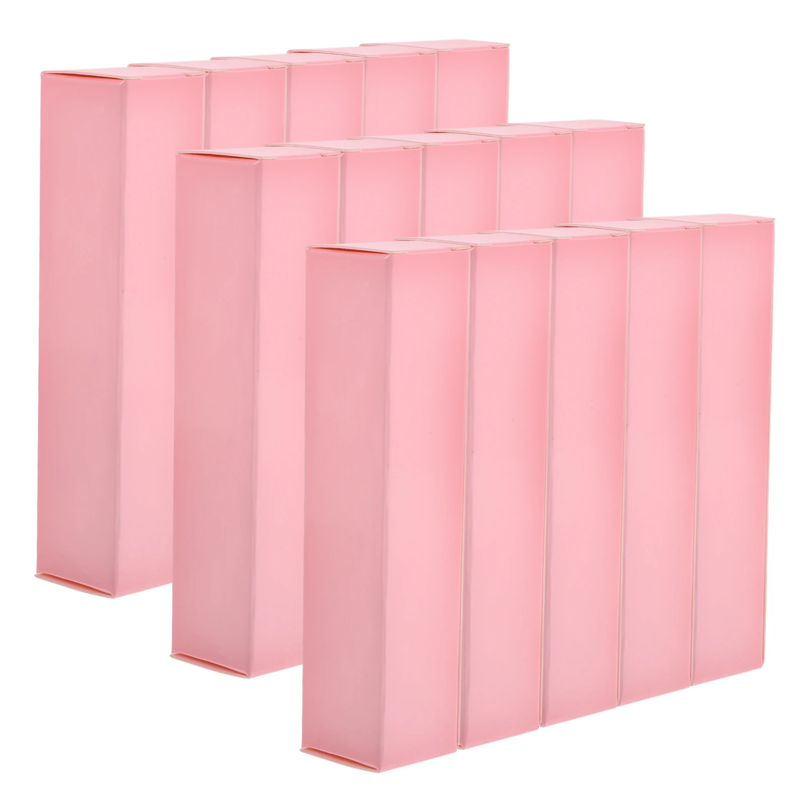 

15 Pcs Empty Paper Lipstick Boxes Pink Packing Case for Lip Balms Gloss Tubes DIY Containers Lightweight Protection