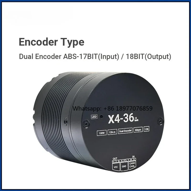 Myactuator X4-36 EtherCAT CAN for Joint High Precision Brushless DC Motor 24V 36N m Torque Small Volume Large Torque