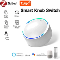 Tuya ZigBee Smart Knob Switch DIY Wireless Scene Button Rotatable Dimmer Switch Home Appliances Automation Linkage Remoter