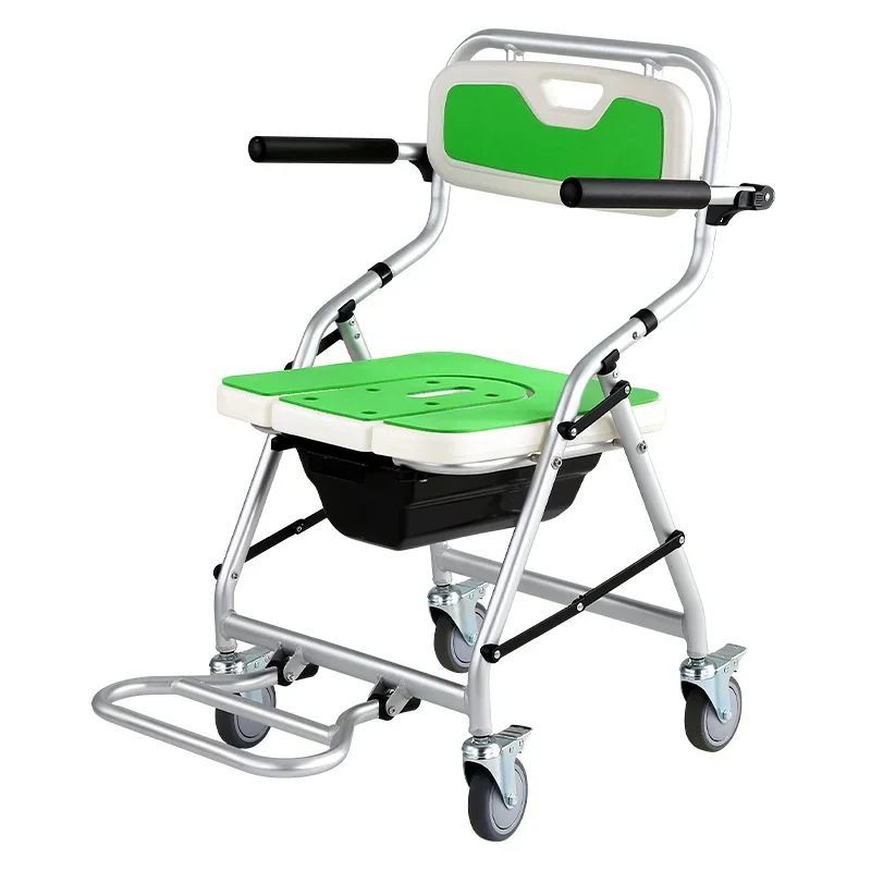 كرسي استحمام لكبار السن سرير المريض المشلل كبار السن رفع كرسي متحرك كرسي الاستحمام الاستحمام #1