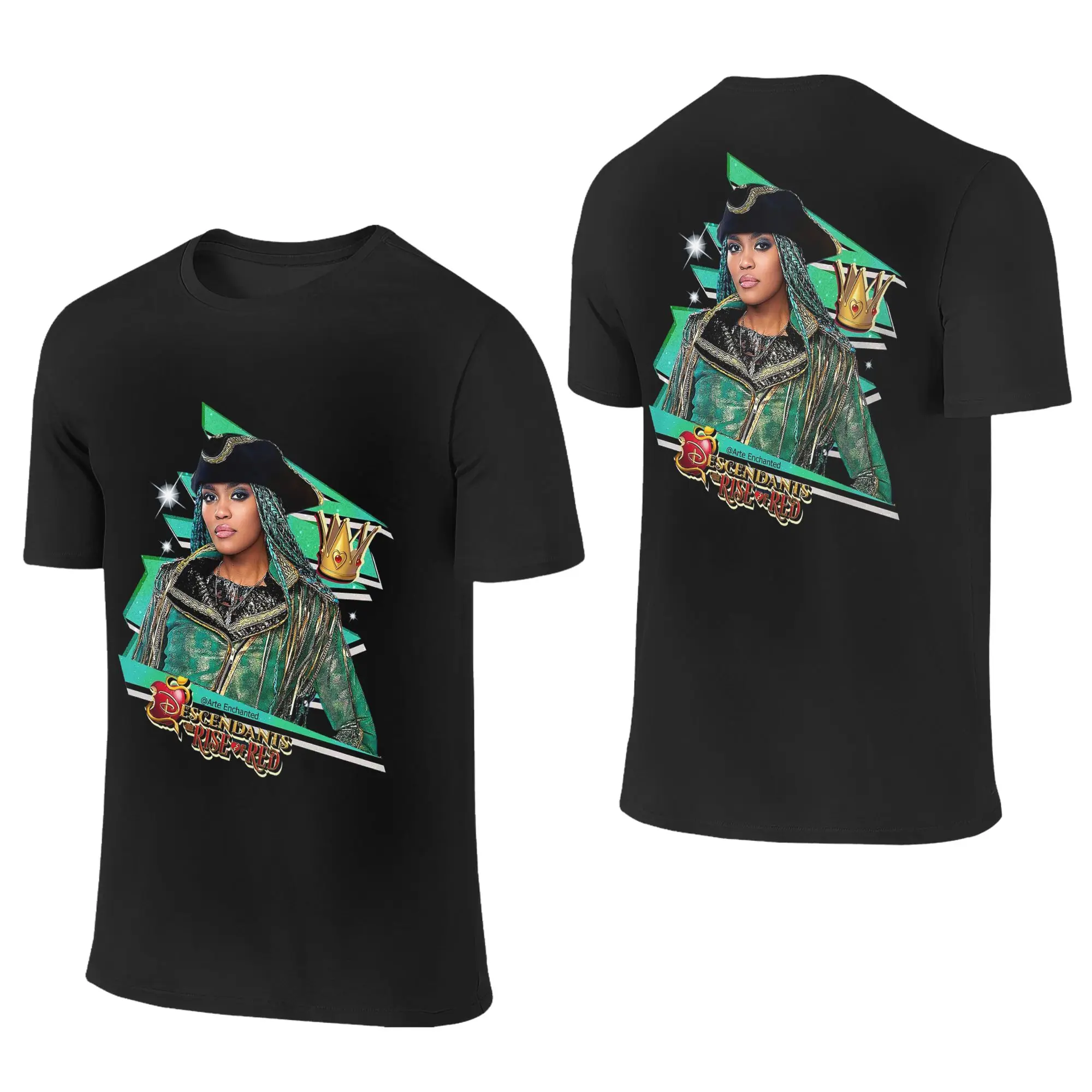 Uma on Descendants 4 The Rise Of Red - China Anne McClain T-Shirt Men's Double Sided T Shirt Men Crew Neck Shirts Tops Oversized