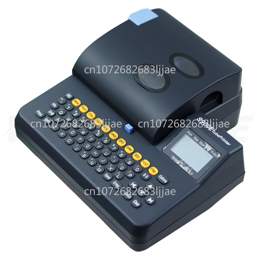 Máquina de número de línea estándar S900E, máquina de codificación de tubo de número de impresora, máquina de marcado de etiquetas de manga S800E