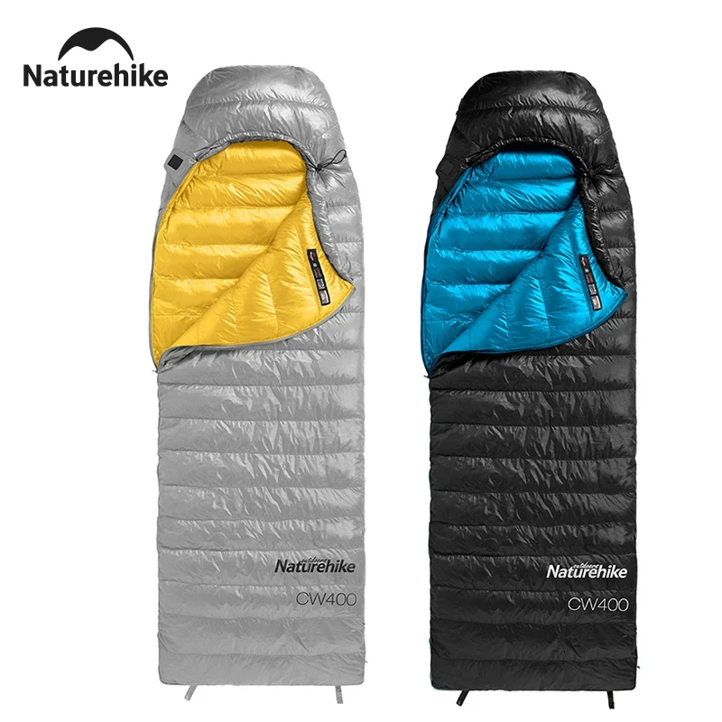 

Naturehike CW400 Duck Down Sleeping Bags Camping Hooded Ultralight Winter Sleeping Bag Outdoor Travel Waterproof Sleeping Bags