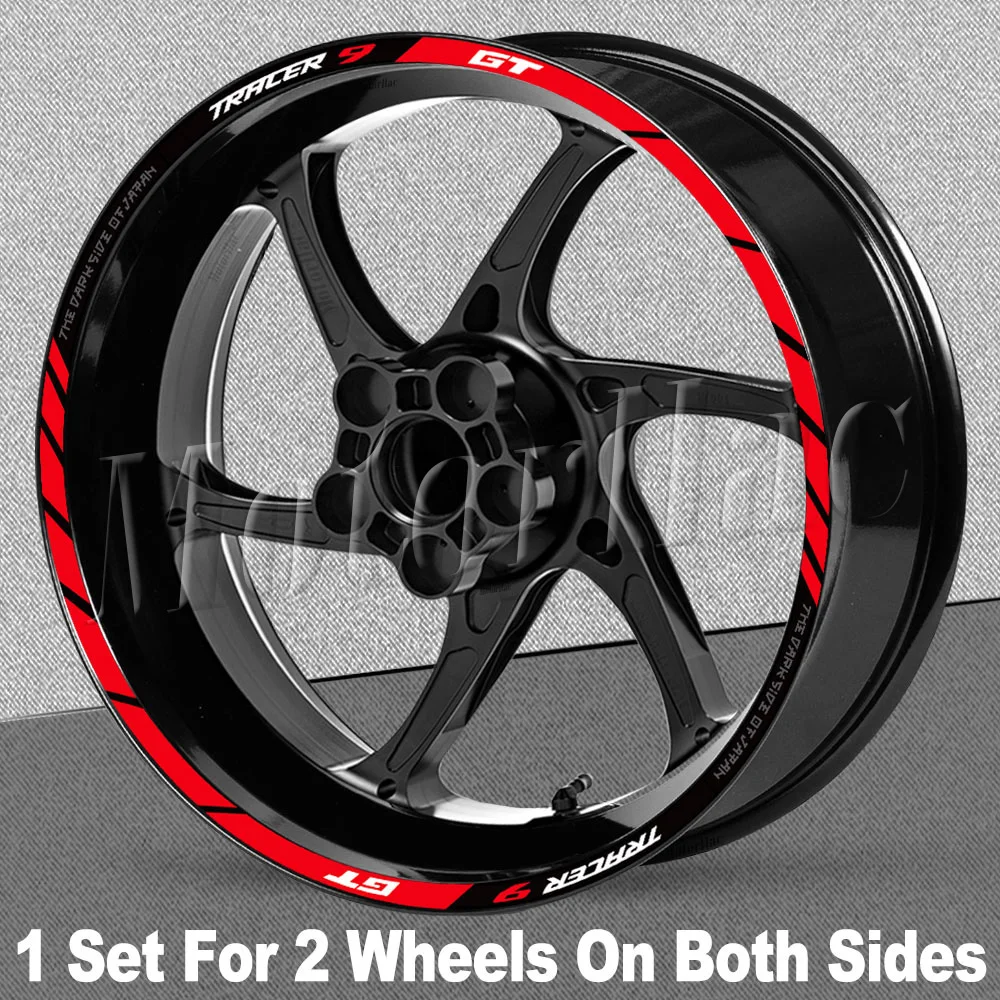 Reflektierender Motorrad-Radaufkleber Felgen-Naben-Dekor-Streifen Zubehör für Tracer 900GT Tracer9GT Tracer 9 GT 2023 – Detail 5