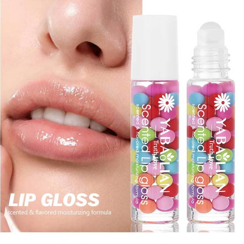 YABAOLIAN Macaron Lip Oil Priming Color Makeup Moisturizing&Moisturizing Lip Oil lipstick Beauty Color Changing Lip Color