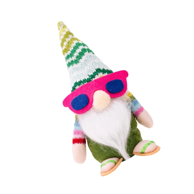 Holiday Gnome Beach Facelesses 인형 스칸디나비아 Tomtes Nisse 스웨덴어 Gnome 홈 실내 주방 계층 트레이 장식