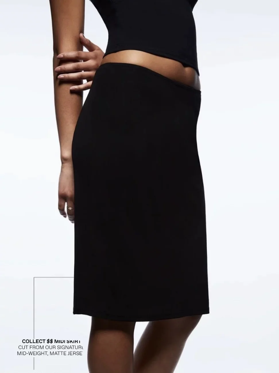 TankA dollar half skirt Low waist pack hip skirt base matching rayon double layer fabric