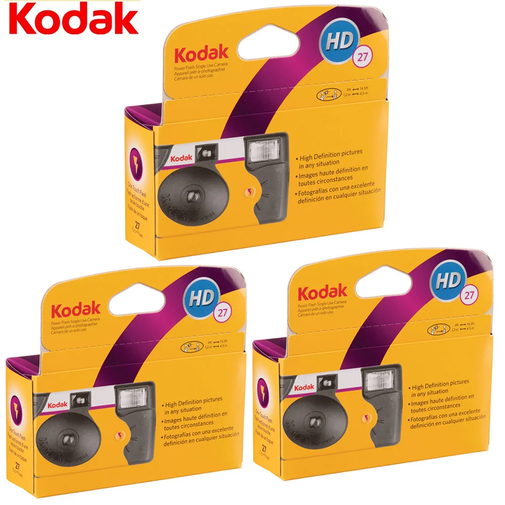 Disposable Film Camera Kodak 800 Degree Power Flash Classic 27/39 Photos Single Use One Time ISO800 Manual Flash (Expiry :2027)
