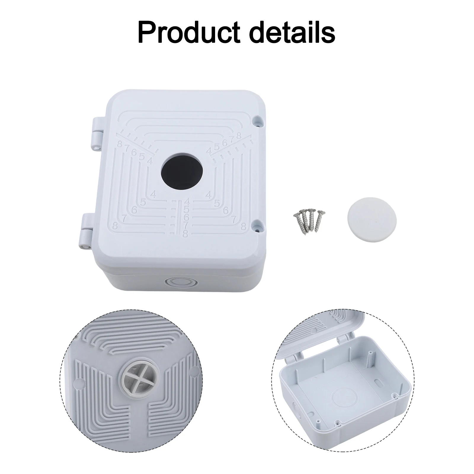 Plastic Electrical Junction Box For CCTV Camera Video Wire Box Power Supply Cable Box Waterproof Junction Box