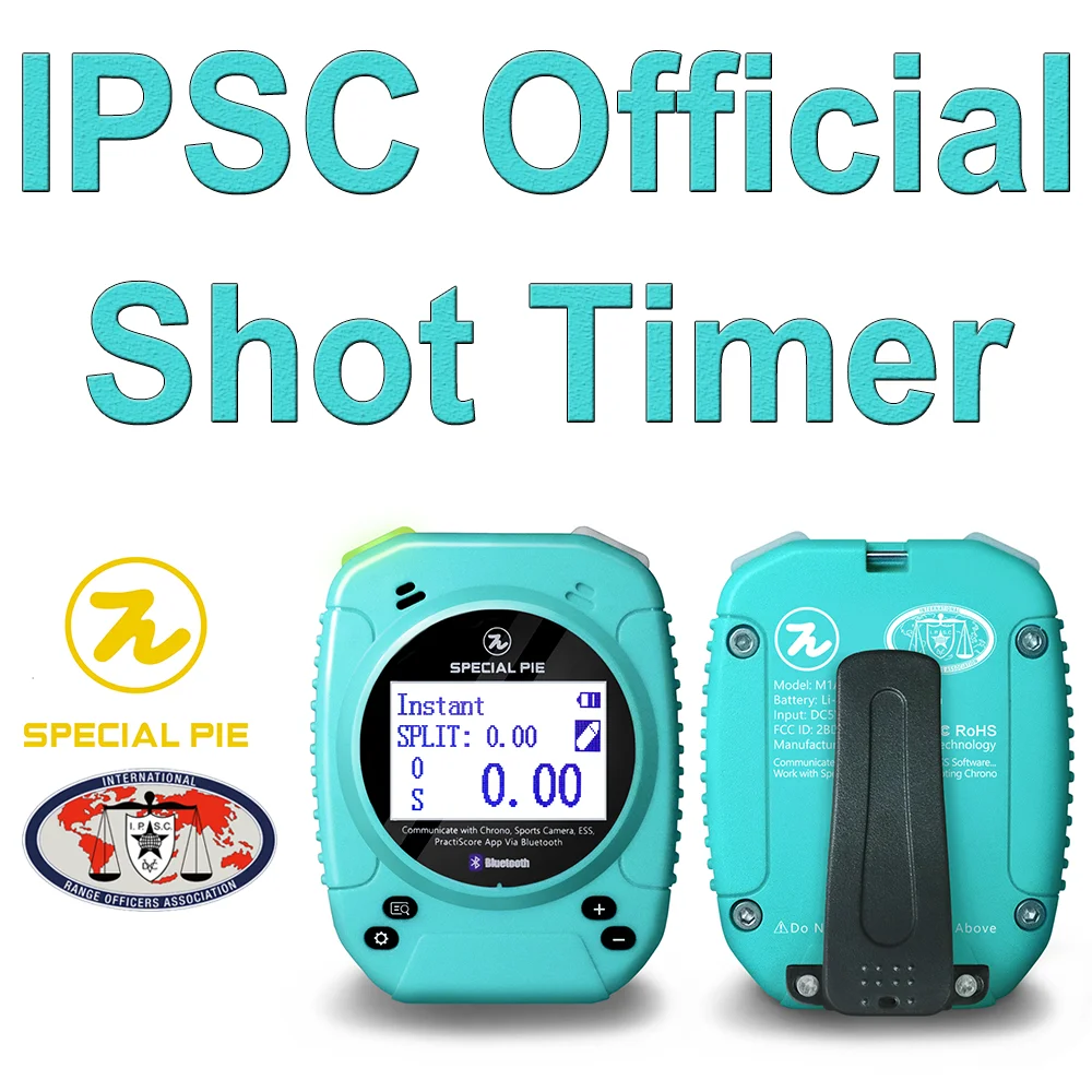 مؤقت ShotTimer المعتمد من IPSC/USPSA/IDPA عالي الدقة وقابل لإعادة الشحن وعرض بإضاءة خلفية ومتعدد اللغات للمسابقات والممارسة اليومية