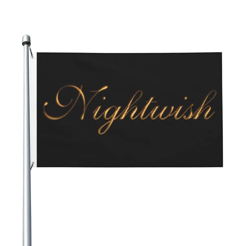 NEW Nightwish Double Sided Banner Breeze Flag Garden Flag Decorative Flag Party Banner 3x5FT (90x150cm)