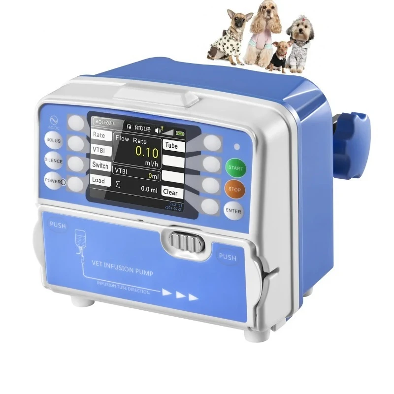 Infusion Pump Vet Syringe With IV Fluid Therapy For Animals EO-100VET