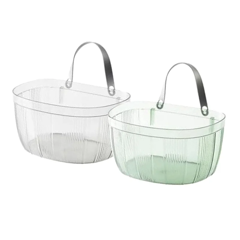 BAAG-2Pcs المنزل جدار سلة معلقة شماعات النبات معلقة فوضى سلال معلقة التخزين المنظم الأواني للنباتات الحمام Durab