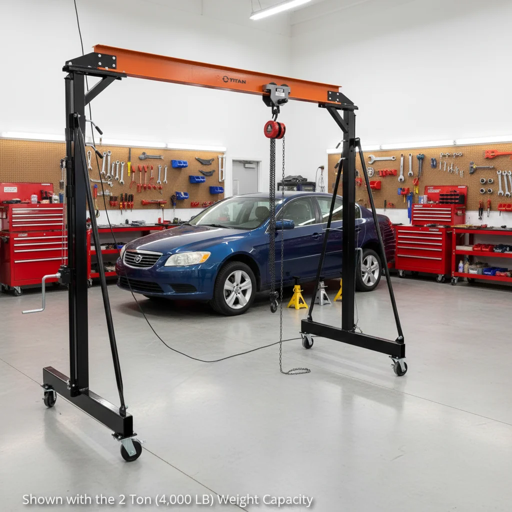Custom Iron Made High Quality Small Mini Portable Gantry Crane 1T 2T for Industrial Workshop Material Handling Equipment Pro