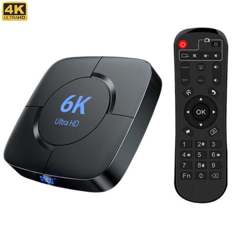 2023 6K Max TV Box Android10 4G 32GB 64GB HD 4K Google voice Set-top Box  EU AU UK US 2.4G/5.8G WIFI Bluetooth Media Player