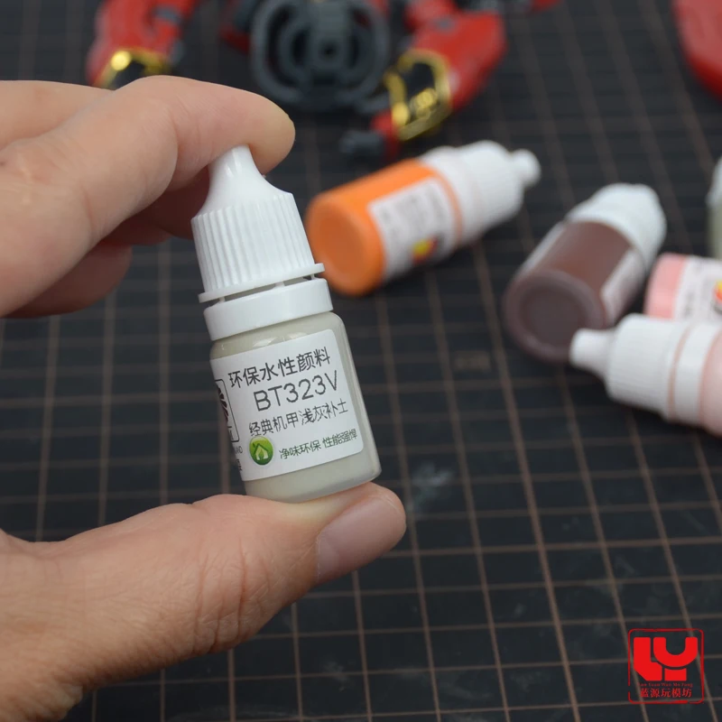 Primer Pen Painted Model Water-Based Paint Hand Coating GunplaGundam Plastic Covering Power Strong Adhesion BT311-322 5ml