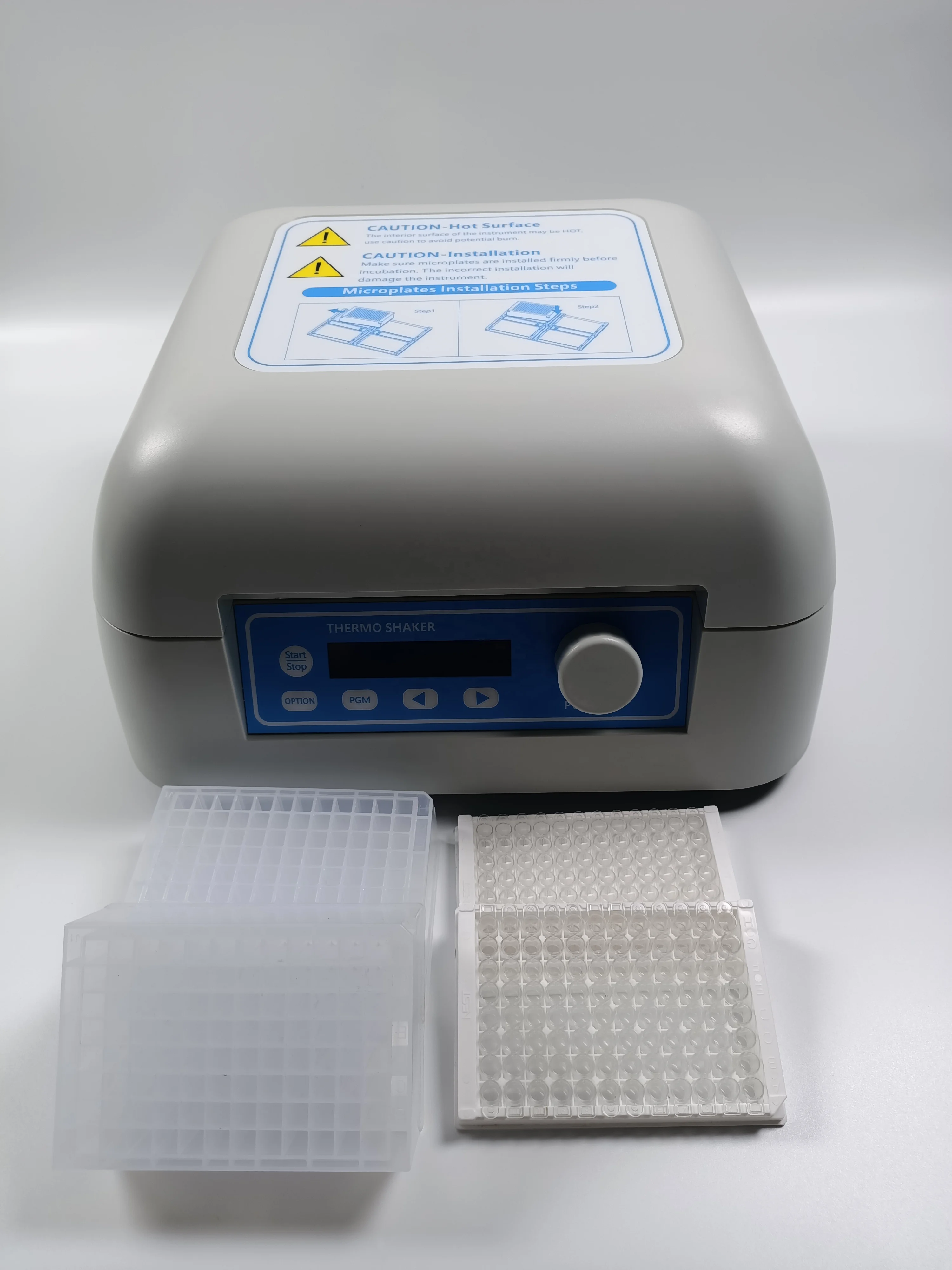 Lab thermostatic microplate shaker elisa microplate incubator shaker for 4 microplates elisa plates