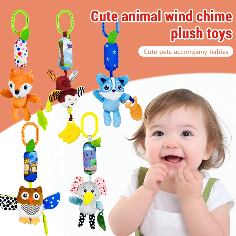 ของเล่นเด็กแบบใหม่ ตุ๊กตาผ้าเนื้อนุ่ม มีเสียงเขย่า จับถนัดมือ ของเล่นแขวน มีเสียงกรอบแกรบ ของเล่นเสริมพัฒนาการประสาทสัมผัส สำหรับเด็ก 0-24 เดือน ของเล่นกัดแทะ ของขวัญ