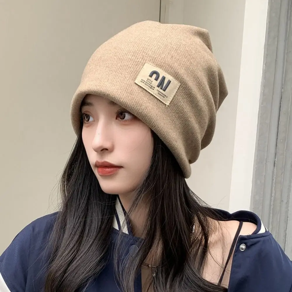 موضة سميكة الصوف متماسكة بيني الكورية نمط فضفاض رسالة البلوز القبعات عالية الجودة Coldproof أفخم قبعات حريمي الإناث