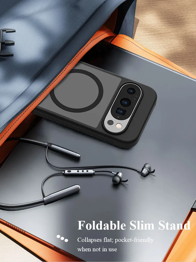 

Dofee для Google Pixel 10 Pro/10, чехол с магнитной мягкой рамкой из ТПУ, жесткий ПК с регулируемой подставкой, защитная задняя крышка Magsafe