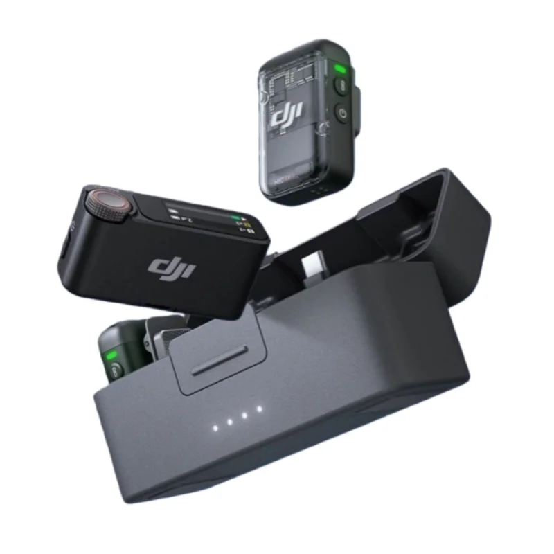 For DJI Mic 2 Wireless Microphone with Intelligent Noise Cancelling Optimized Sound 250m Range Original