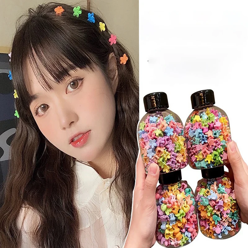 

100 шт./упак. Заколки-крабики для волос для малышей, мини-заколки для фиксации прядей, милые заколки для девочек в минималистичном стиле ﻿