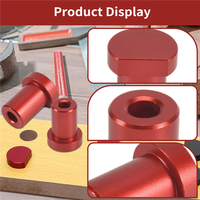4Pcs Aluminum Alloy Bench Dog Clamp For T-Track Woodworking Workbench Positioning Planer Plug Fits Dog Hole-AA26