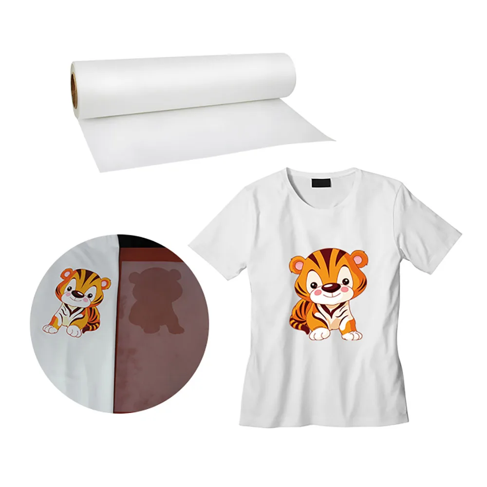 

DTF Pet Film 11.8x39.3inch single / double side Heat Transfers Film Roll For Clothing Printing Self-Adhesive