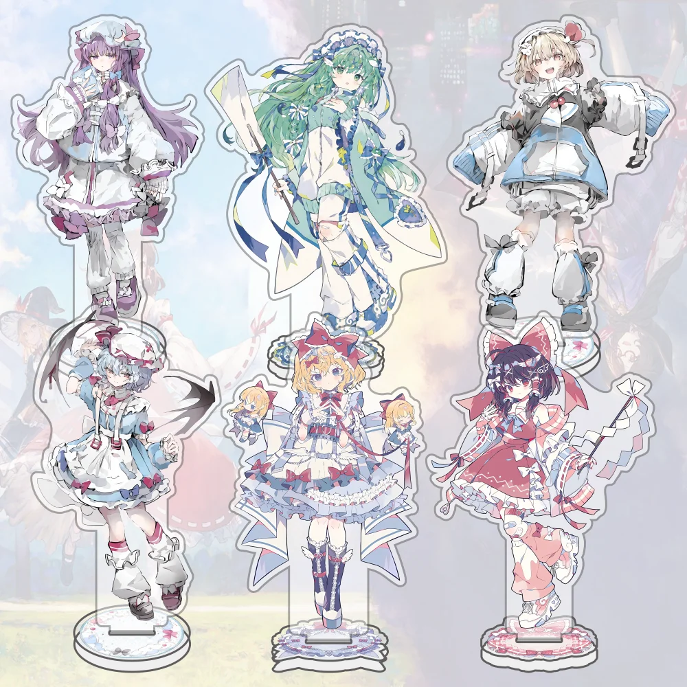 Anime Game Touhou Project Acrylic Stand Model Plate Desk Decor Hakurei Reimu Kirisame Marisa Action Figure Toy Gift keychain