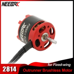 NEEBRC 2814 1000KV Outrunner Brushless Motor 3-4s for RC Fixed Wing FPV Racing Drone Dron Airplane 12x6 Propeller Plane