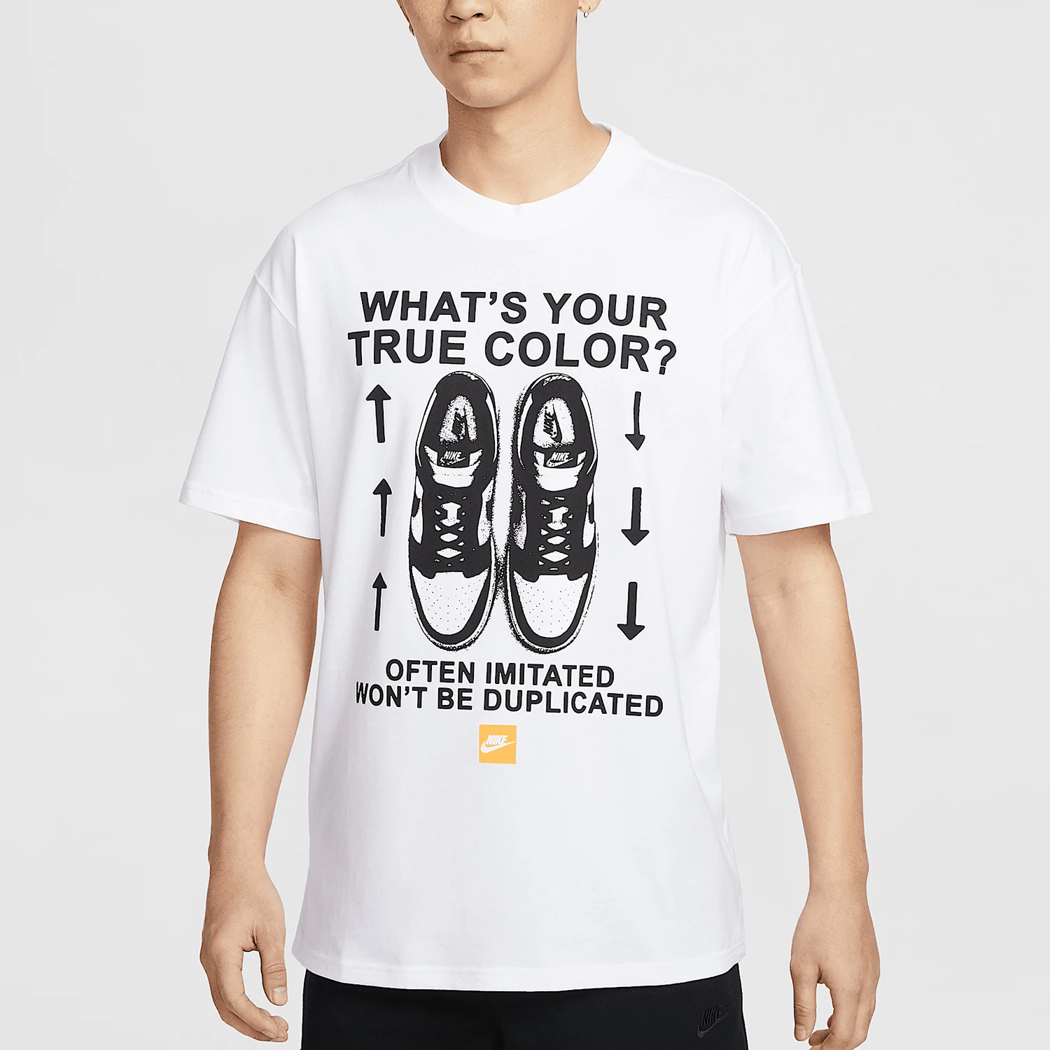 

Nike Authentic Men's Breathable Printed Casual Fashion Round Neck T-Shirt HJ0757-100