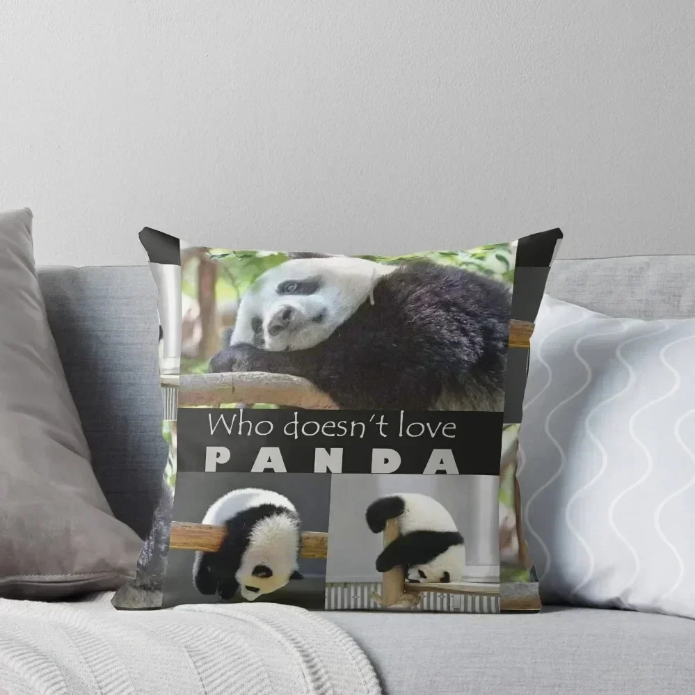 

Who doesn’t love P A N D A !! Throw Pillow Cusions Cover luxury decor Sitting Cushion Cushion Covers For Living Room pillow