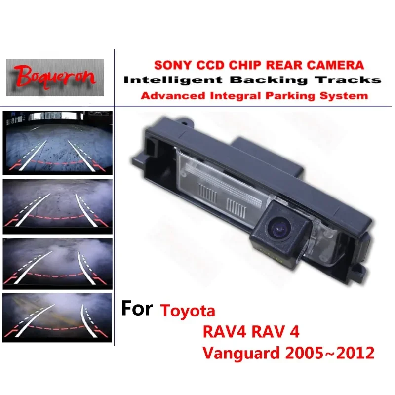 

for Toyota RAV4 RAV 4 Vanguard 2005~2012 CCD Car Backup Parking Camera Intelligent Tracks Dynamic Guidance Rear View Camera