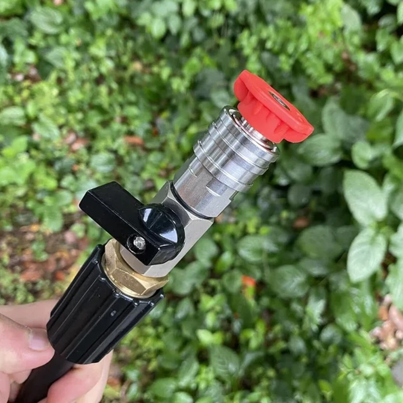 H3CE Heavy Duty 1/4 Inch Valves Metal Hose Connector For High Pressure Car Wash Systems