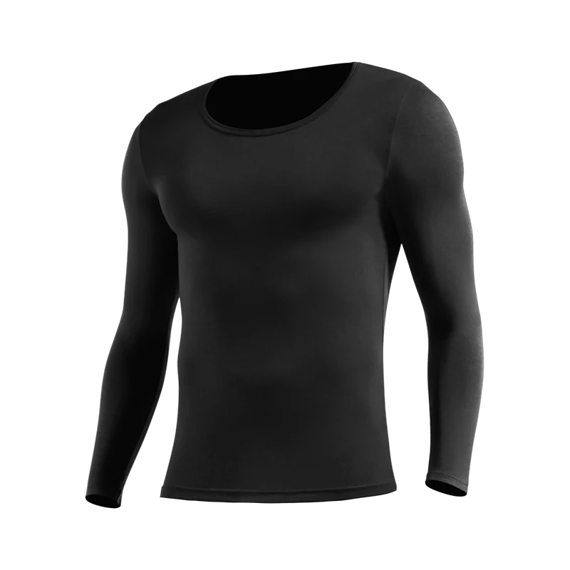 Men's fashionable and comfortable base shirt, close fitting and lightweight, suitable for autumn and winter wear